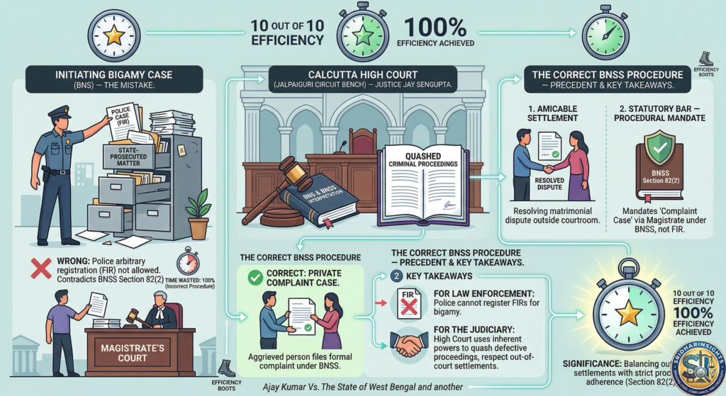 Calcutta High Court Quashes Bigamy Case Under BNS: Rules Section 82(2) Mandates Complaint Case Under BNSS