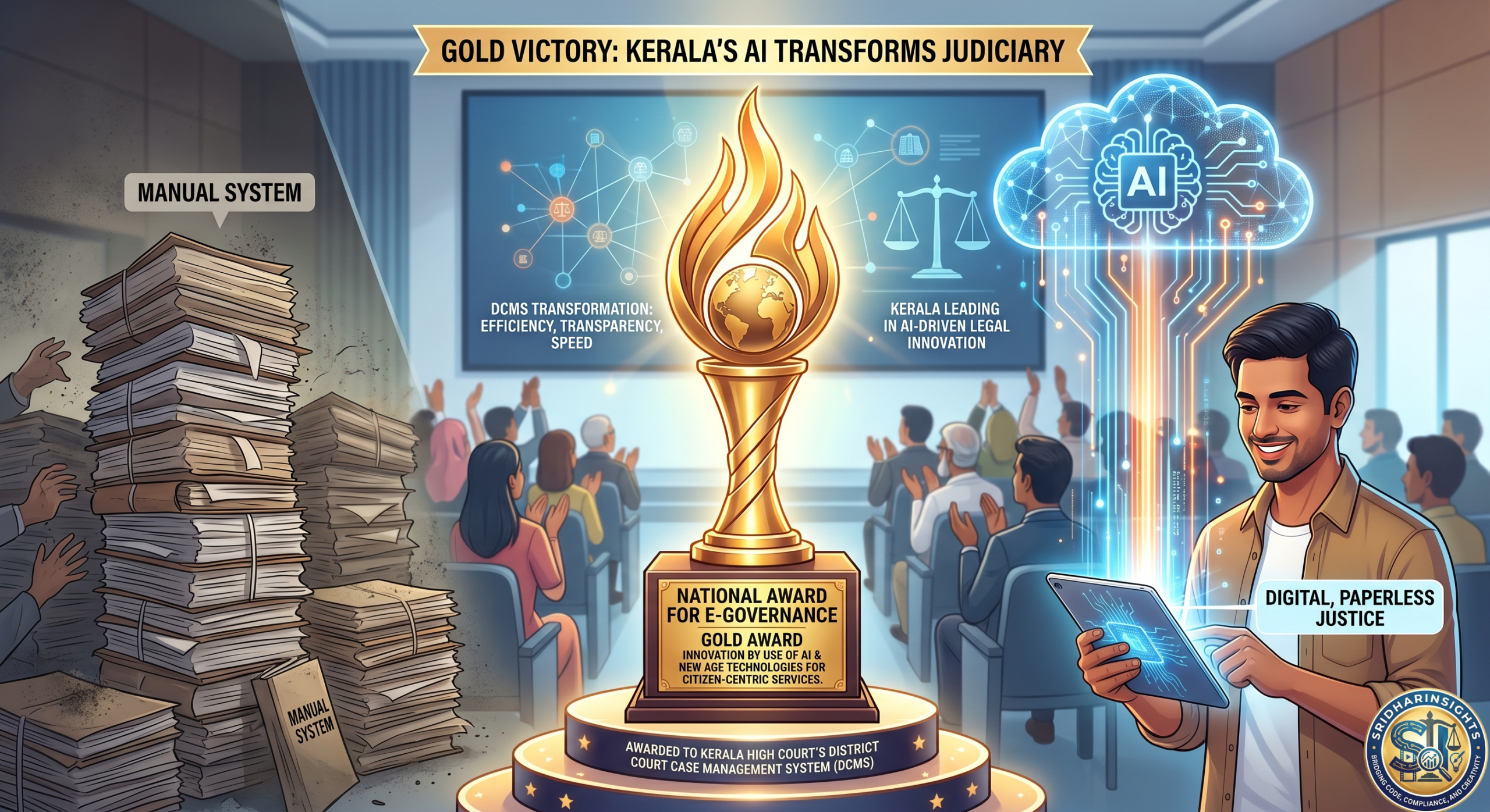 Kerala High Court wins National Award for e-Governance, District Court Case Management System Kerala, use of AI in Indian courts.