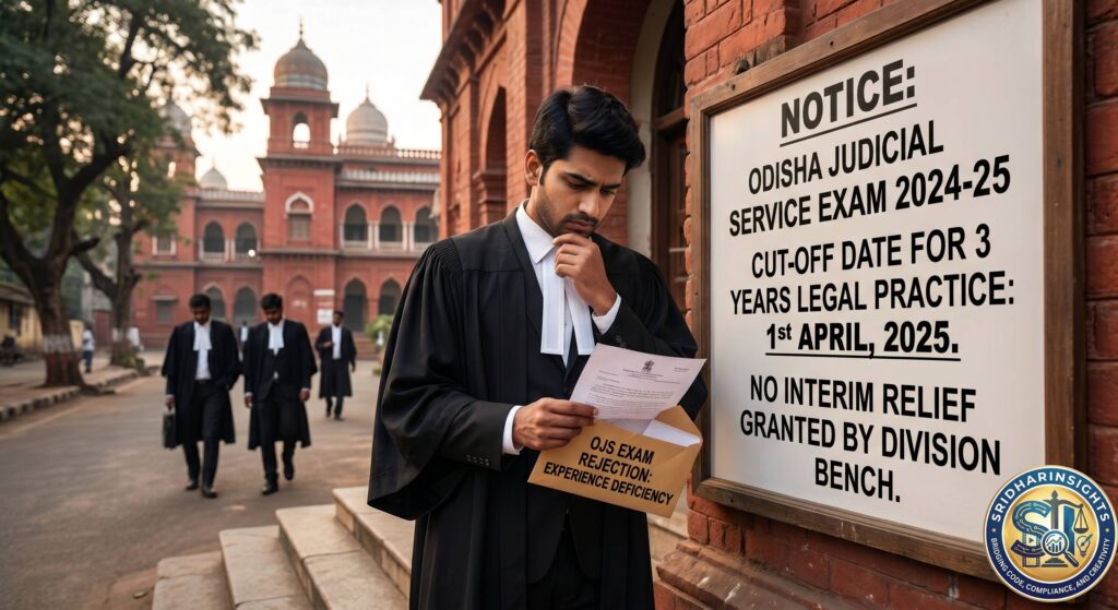 Orissa High Court, Odisha Judicial Service, OJS Exam 2026, Three-Year Practice Rule, April 1 Cut-Off Date, Justice Manash Ranjan Pathak.